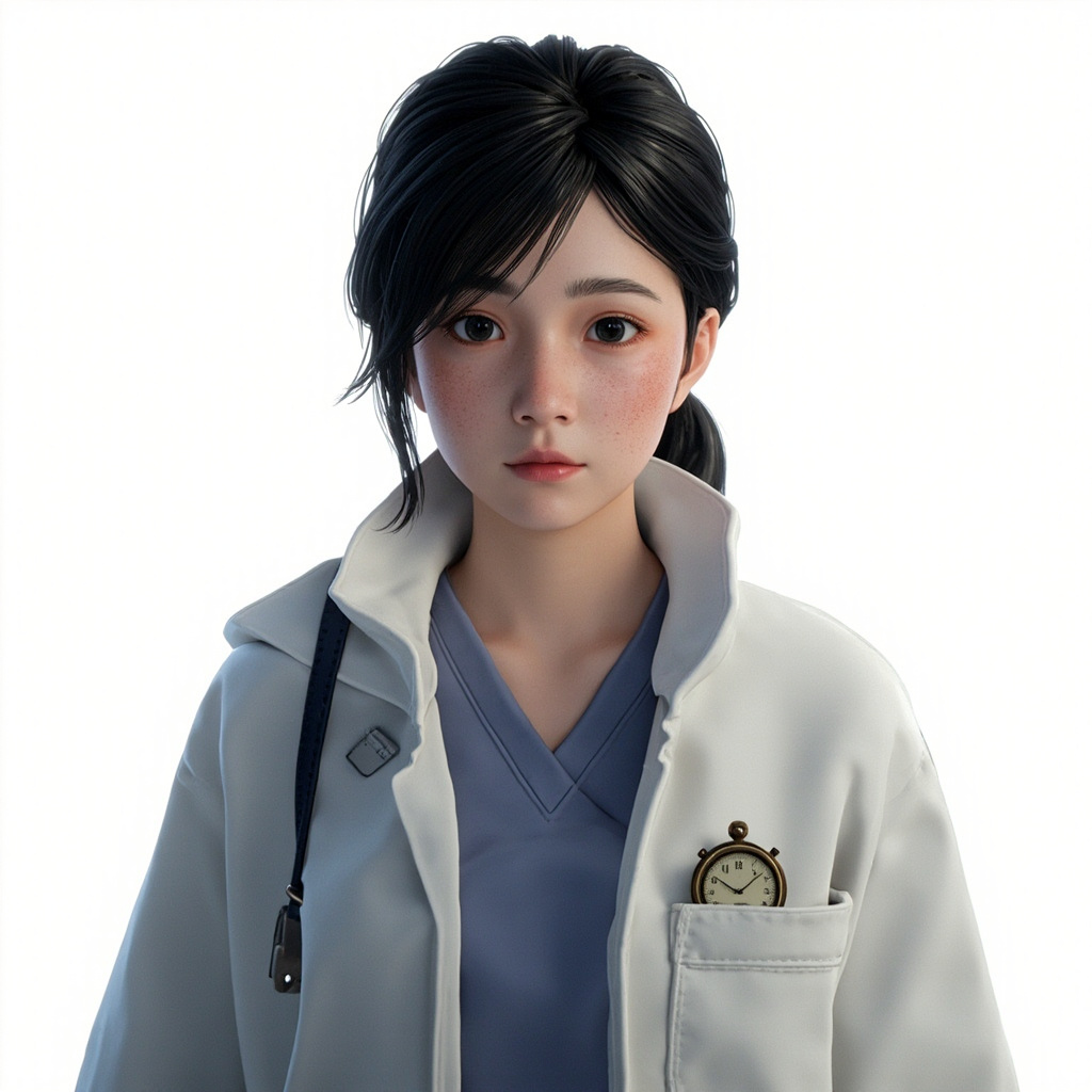AI 生成的角色定妆照(实习医生)